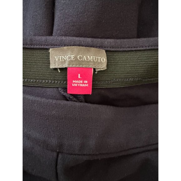 Vince Camuto NWOT Sz L Navy Elasticized Waist Pull On Pants - Picture 2 of 8